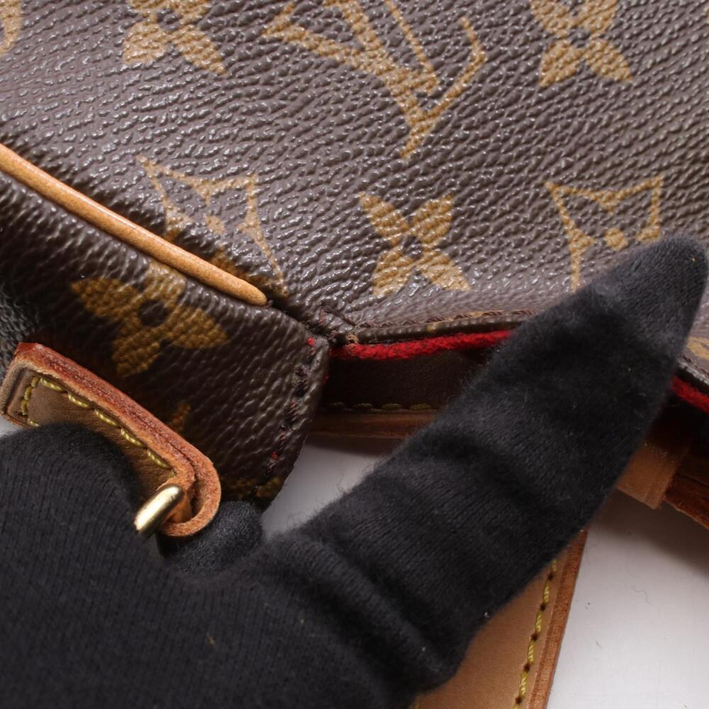 LOUIS VUITTON Authentic Brown Monogram Leather Shoulder Bag - Picture 7 of 8